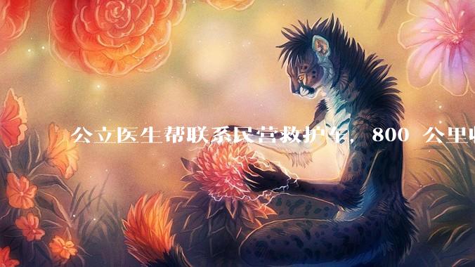 公立医生帮联系民营救护车，800 公里收费 2.8 万元，收费合理吗？救护车收费标准是什么？
