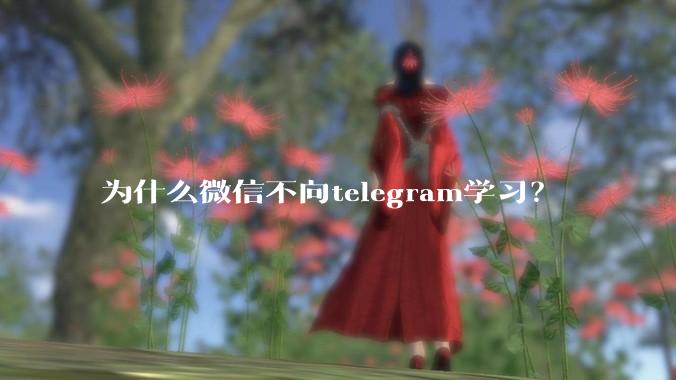 为什么微信不向telegram学习？